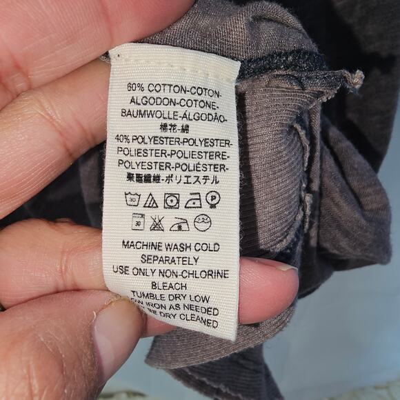 Free the People Catch the waves tunic tee gray size Large - Picture 6 of 11